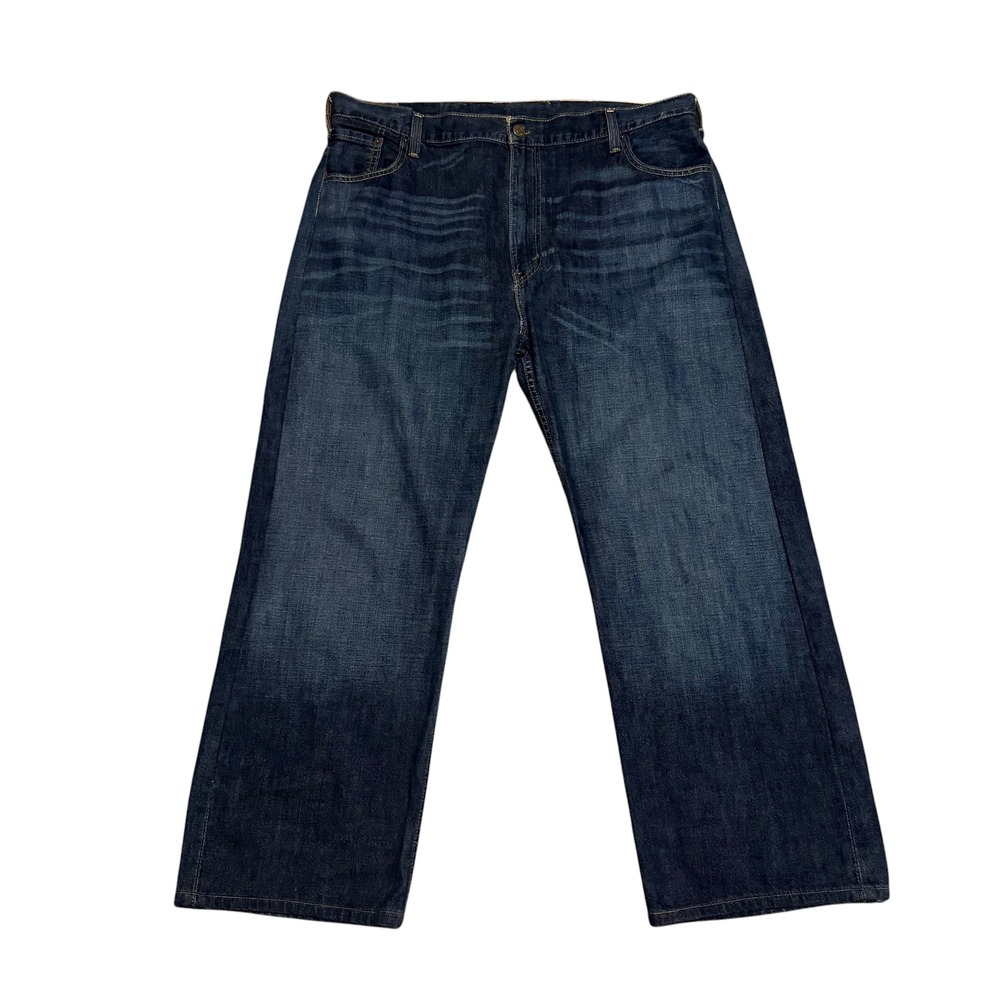 Levis 569 Loose Straight Fit Dark Wash Indigo Denim Jeans Mens 42x30 (38x28)